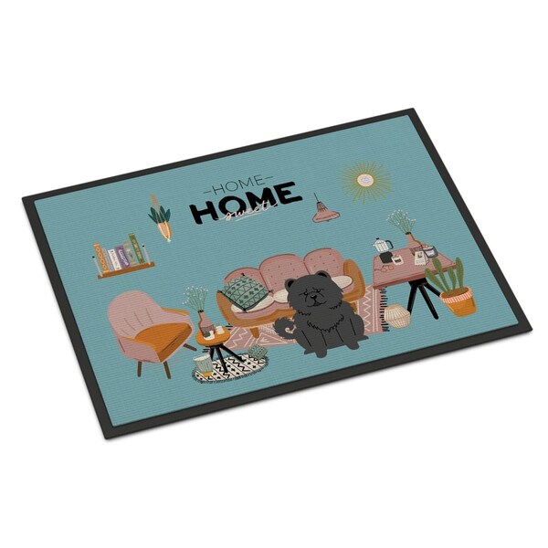 Carolines Treasures 24 x 36 in. Black Chow Chow Sweet Home Indoor or Outdoor Mat CK7988JMAT - main